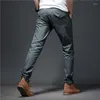 Men's Pants Summer Causal Cotton Breathable Thin Straight Quick Dry Fashion Smart Business