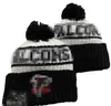 Atlanta Fashion- Beanie Knitted Sports Teams Baseball Football Basketball Beanies Women& Men Pom Fashion Winter Top Caps Sport Knit Hats A2