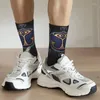 Men's Socks Kawaii Tomorrowland Dress Unisex Warm Comfortable 3D Printing Belgian Electronic Dance Music Festival Crew