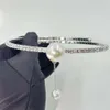 Women's Necklace Miumius Designer Luxury Fashion Jewelry Design Necklace Brass Pearl Necklace