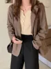 Abiti da donna Insozkdg Vintage monopetto da ufficio da donna blazer scozzese giacca lunga allentata vestito a reticolo cappotto blazer da donna femminile