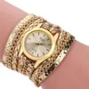 Montre-bracelet à quartz pour femmes, bijoux, tissage de ficelle, serpentine, à la mode, 226M