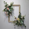 装飾的な花の結婚式の装飾小道具人工花ポーグラフィックバックグラウンドホームエルショッピングモールウォール壁画吊り