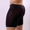 Unterhosen Männer Lange Boxer Unterwäsche Männer Höschen Männlich Sexy Ultradünne Transluzente Ausbuchtung Penis Beutel Homosexuell Boxershorts Beine