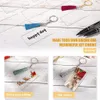 Keychains 64 조각 아크릴 키 체인 공백 노래 송 Key Chain 사각형 Tassels Set Set Set Set Set Set Set