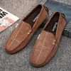 Kleid Schuhe SlipOn Leder Männer Casual Männlich Bequem Rot Fahren Zapatos Mokassin Rutschfeste Loafers 230923