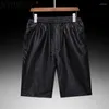 Shorts masculinos amoreira seda real para homem calças de cintura média roupas elásticas soltas retas masculinas ropa hombre