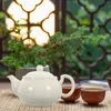 Dinnerware Sets Travel Teaware Chinese Style Teapot For Home Teapots White Ceramic Kungfu Making
