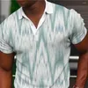 Polos pour hommes Homme Polo Chemise d'été Chemises masculines Tous les jours Imprimer Manches courtes Vacances Revers Tops Casual 3D Vêtements Harajuku Boy Pull