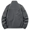 Jaquetas masculinas 2023 reversível vestindo lã gola casual casaco masculino moda bomber jaqueta outono blusão