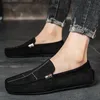 Kleid Schuhe SlipOn Leder Männer Casual Männlich Bequem Rot Fahren Zapatos Mokassin Rutschfeste Loafers 230923