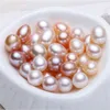 100 sztuk całej wywierconej słodkiej perłowej łzy ryżowej 6 8 mm naturalne perły biżuterii Making268r