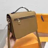 Top designer mochila mensageiro saco mulheres bolsa bolsa oxidante couro genuíno elegante sacos de ombro carteira crossbody sacos m44875 m41487