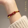 Charm Bracelets Handmade Woven Red Bracelet Semi-finished Beaded Accessories DIY For Men And Women To As Gift Their Girlfriend