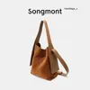 Cases Songmont Bag Luna Handle Purse Clutch Basket CrossBody Song Handbag Bucket Bags Designer Underarm Hobo Shoulder Axillary Bag Luxury Large Totes Half Moon