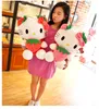 Anime Stuffed Plush Animals Toy Cute Cat Heart Strawberry kitty Doll Children's Playmate Home Decoration Boys Girls Birthday Children's Day Christmas 2 Style 22cm DHL