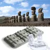 Easter Island Statues Cake Mold Flexible Silicone Soap Mold For Handmade Soap Candle Candy bakeware baking moulds kitchen tools ic331b
