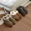 Tazz Tasman slippers platform ugges boot Australië snowboots Designer dames enkellaarsjes ultra mini mosterdzaad bont slides schapenvacht 865ess