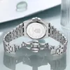 腕時計はQingxiya Mens Watches Top Fashion Grey Dial Quartz Men for Men for Stainless Steel Waterfroof Luminous