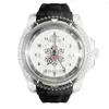 Polshorloges mode transparant siliconen zwart horloge sneeuwvlokpatroon kijkt heren en dames kwarts sport pols