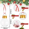 Weihnachtsdekorationen 16PC 50ML Glühbirne Dekoration Kugel Wasserflasche Alkohol gefüllt Baumschmuck Saftbirnen Party Dekor 230923