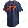 27 Jose Altuve Custom 2022 City Connect Baseball Jerseys Mens Womens Youth George Springer Astros Michael Brantley Yuli Gurriel Alex Bregman Nolan Ryan Craig