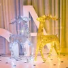 Décorations de Noël 40cm chariot de cerf ornements en or reindeer traîneau pour la maison cadeaux de Noël anne