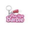 Barbies Letter Bag Keychains Tassel Car Key Chains Rings Heart Flower Acrylic Pendant Keyrings Charm Cute Princess Pink Design Fashion Gift Jewelry Accessories