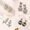 Stud Clover Küpe Takı Tasarımcıları Küpeler Stud Cupings 2024 Kadın Modaya uygun Boho Altın Küpe Küpe Tasarımcı Takı Bambu Küpe Cadılar Bayramı Partisi Sol Değil