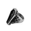 Stereoscopische Doodskist Egyptische Mummie Ring Roestvrij Stalen Sieraden Vintage Mummie Biker Heren Ring Hele 878B204U