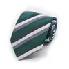 Fliege HUISHI Streifen Krawatte Mode Für Männer Gestreiftes Design Hochwertige Seidenkrawatte Für Männer Business Hochzeit Hals 8 CM Hemden