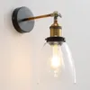 Lampada da Parete Grigio Ambra Lampade Vintage Sala da Pranzo Decorata Montata Sconce Finitura Ottone Caldo