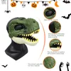 Maski imprezowe 3D dinozaur maska ​​horror smok lateks nakrycia głowy masy cosplay cosplay kostium jurajski draptor dino ruchome jaw refelike 230923