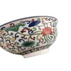 Dekoratif figürinler Çin eski porselen pastel mavi ve beyaz kase