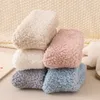 Women and Men Thicken Socks Fashion Winter Warm Coral Fleece Fluffy Solid Color Loose Sleep Male Bed Short Socks Calcetines Good Quality