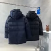 Mann Designer Mittellange Version Puffer Damen Daunen Winterjacke Parkas Gestreift Kariert Dicker Warmer Mantel Damen Winddichte Streetwear