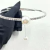 Women's Necklace Miumius Designer Luxury Fashion Jewelry Design Necklace Brass Pearl Necklace