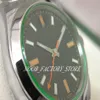 New Factory S Watch Men 2813 Automatisk rörelse 39mm Ny SS Mens Green Sapphire # 116400GV med originalboxdykning Menes Watc267a