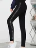 Leggings da donna Design a diamante Leggins fitness da donna sexy Pantaloni a matita a vita alta Pantaloni da corsa Palestra Sport da jogging