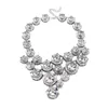 Chokers Vedawas Crystal Embellished Necklace in Clear For Women Bright Full Choker Necklace Large Statement Jewelry Wedding 230923