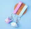 Moda Kawaii Illuminazione Kuromi Cinnamoroll Charms Gioielli Portachiavi Zaino Portachiavi Accessori Gancio