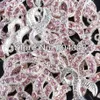 100pcs Silver color Pink Crystal Rhinestone Ribbon Breast Cancer AWARENESS Charms Dangle Beads Pendant Jewelry Findings248D