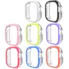 Double Color Transparent TPU+PC Protection Case For Apple TPU+PC Case iwatch9 8/7/6/5/4 Ultra2 protection Cover