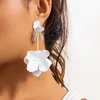 Baumelnde Ohrringe für Damen, geometrisch, Blütenblatt-Anhänger, Tropfen, Boho, kreativ, Sommer, Strand, hängender Party-Schmuck