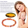 Strand Fashion Natural Amber Armband Handmonterade äkta baltiska bärnstensläkare Certifierade smyckespresent till babyadults