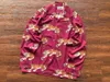 남자 T 셔츠 23SS 스트리트웨어 Wacko Maria Tiger Totem Skull Full Print Hawaiian Long Sleeve Shirt 남자 여자 빈티지 고스