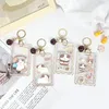 Card Holders 1 Pcs Transparent And Cute Cartoon Puppy Holder Universal For All Kinds Of Cards Campus Student Cover