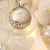 Decorações de Natal 1 caixa misturada bola ornamento branco ouro árvore de Natal pendurado pingentes de bauble para casa navidad noel 230923