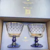 Verres à vin russe Cobalt bleu Net cristal verre rouge tasse whisky paire haute jus lumière luxe cadeau 230923