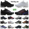 tn plus 3 tns III uomo donna scarpe da corsa Triple Bianco Nero Iridescent Topography Aqua Volt Obsidian Neon Topography Pack scarpe da ginnastica sportive da uomo